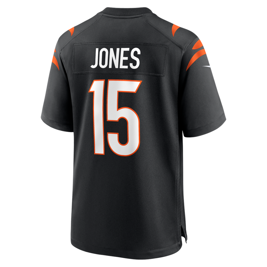 Cincinnati Bengals Charlie Jones Nike Black Team Game Jersey