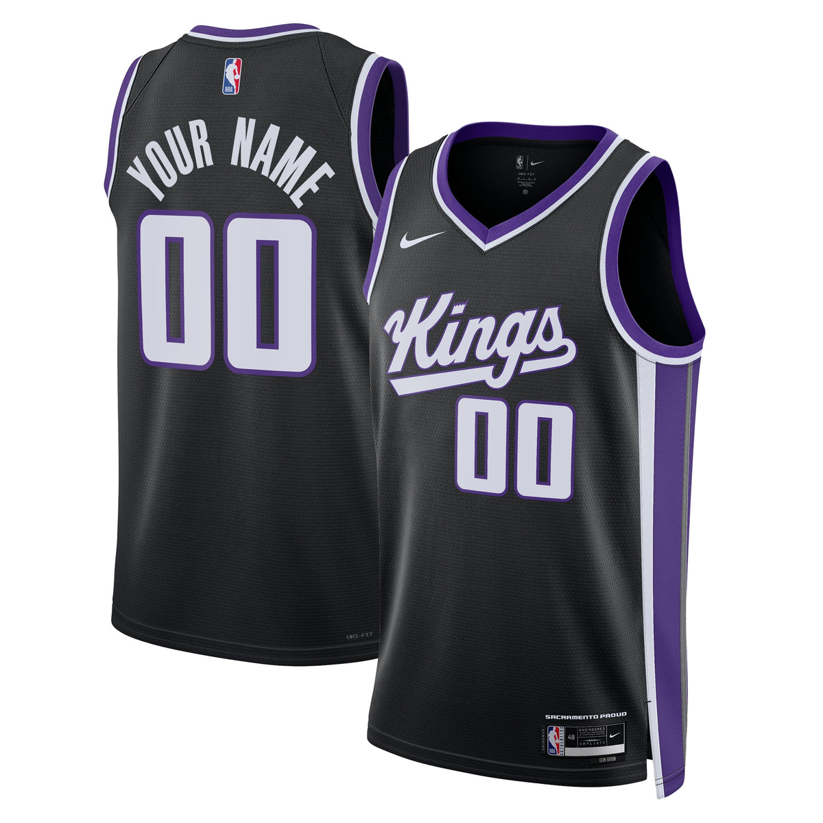 Sacramento Kings Nike Icon Swingman Jersey - Custom - Unisex