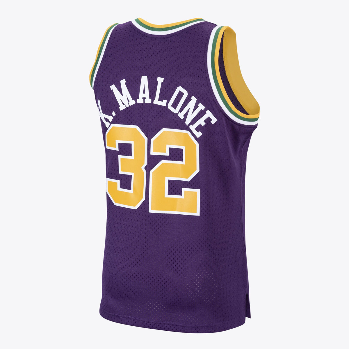 Utah Jazz Karl Malone 1991 Hardwood Classics Road Swingman Jersey by Mitchell & Ness - Purple