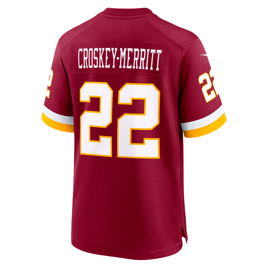 Washington Commanders Jacory Croskey-Merritt Nike Burgundy Game Jersey