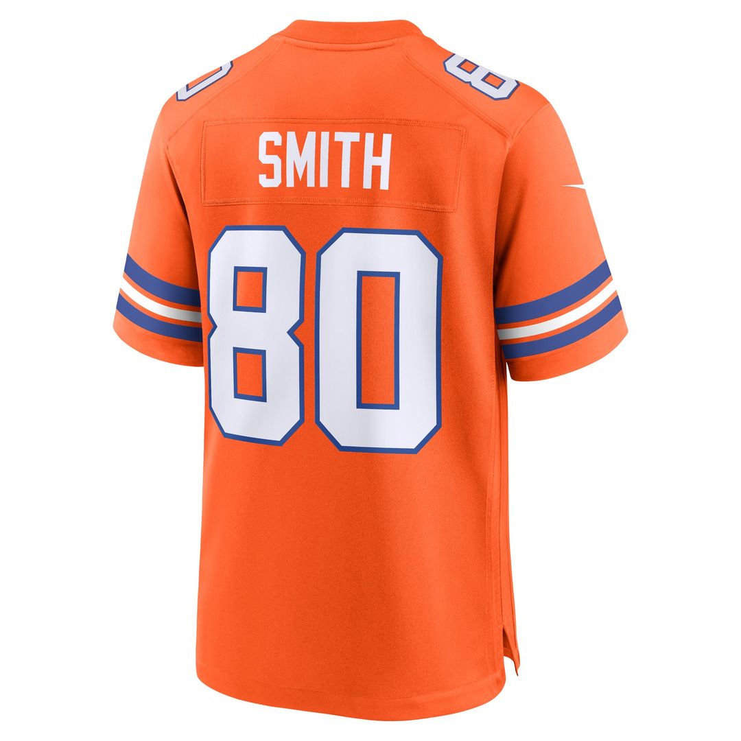 Denver Broncos Rod Smith Nike Orange Retired Player Alternate Game Jersey