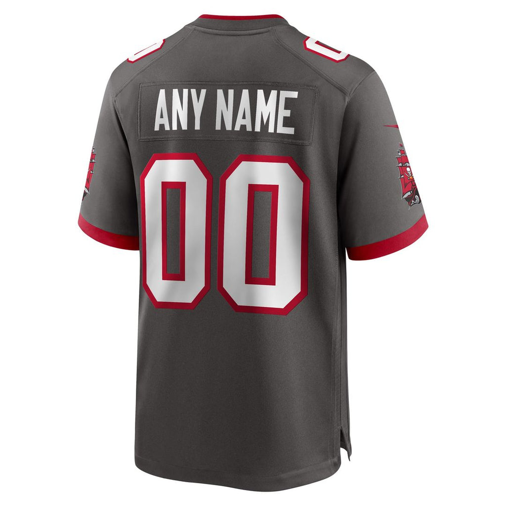 Tampa Bay Buccaneers Nike Pewter Alternate Custom Game Jersey