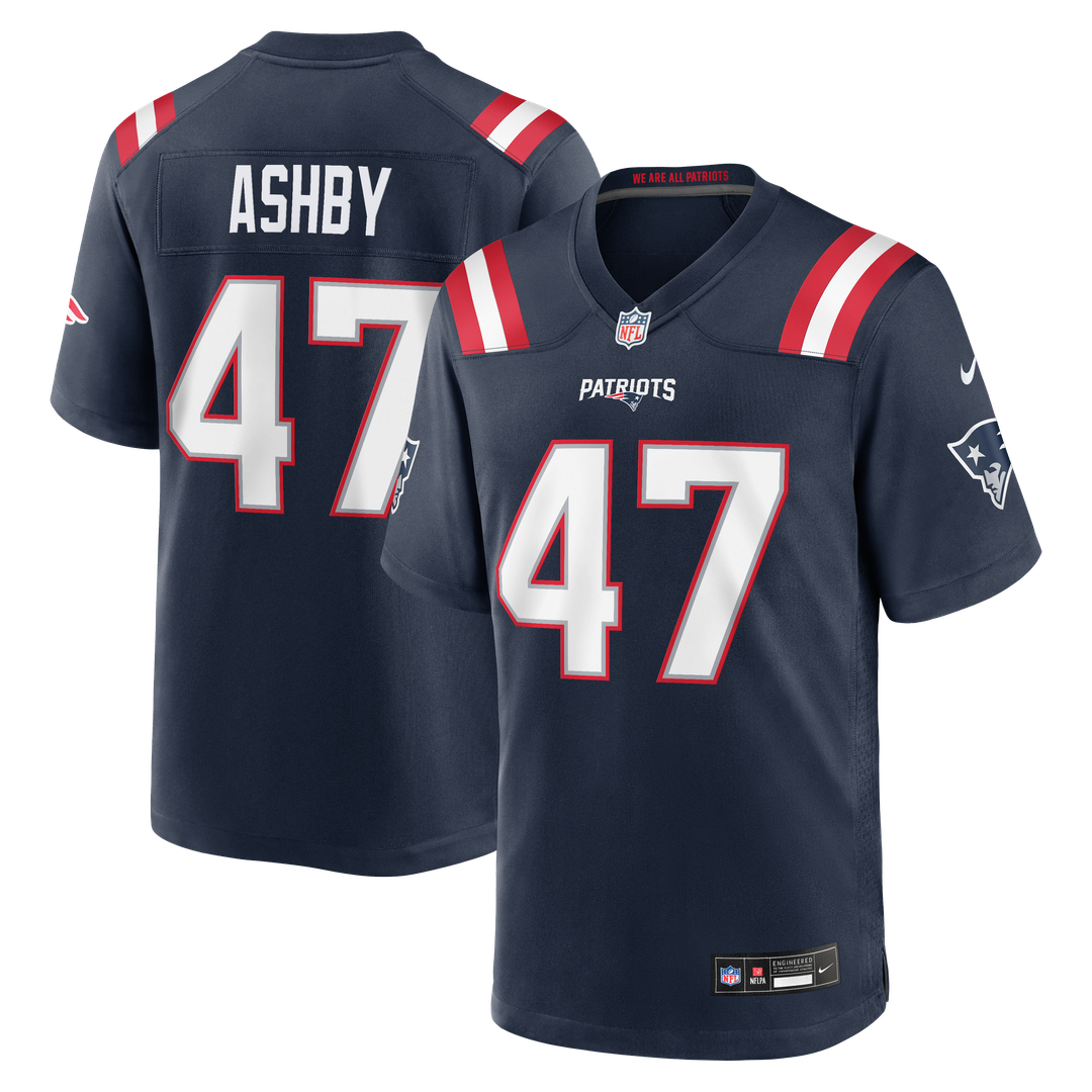New England Patriots Julian Ashby Nike Navy Team Game Jersey