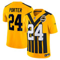 Pittsburgh Steelers Joey Porter Jr. Nike Gold Alternate 1933 Throwback Vapor F.U.S.E. Limited Jersey