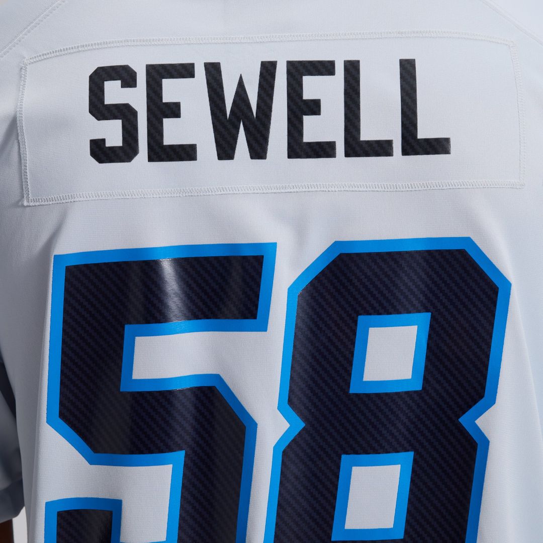 Detroit Lions Penei Sewell Nike Silver 2026 Rivalries Collection Game Jersey