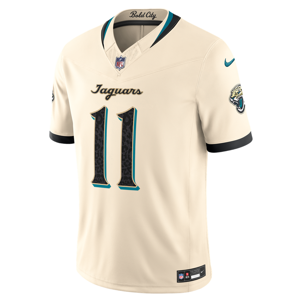 Jacksonville Jaguars Parker Washington Nike Natural 2026 Rivalries Collection Stitched Limited Jersey