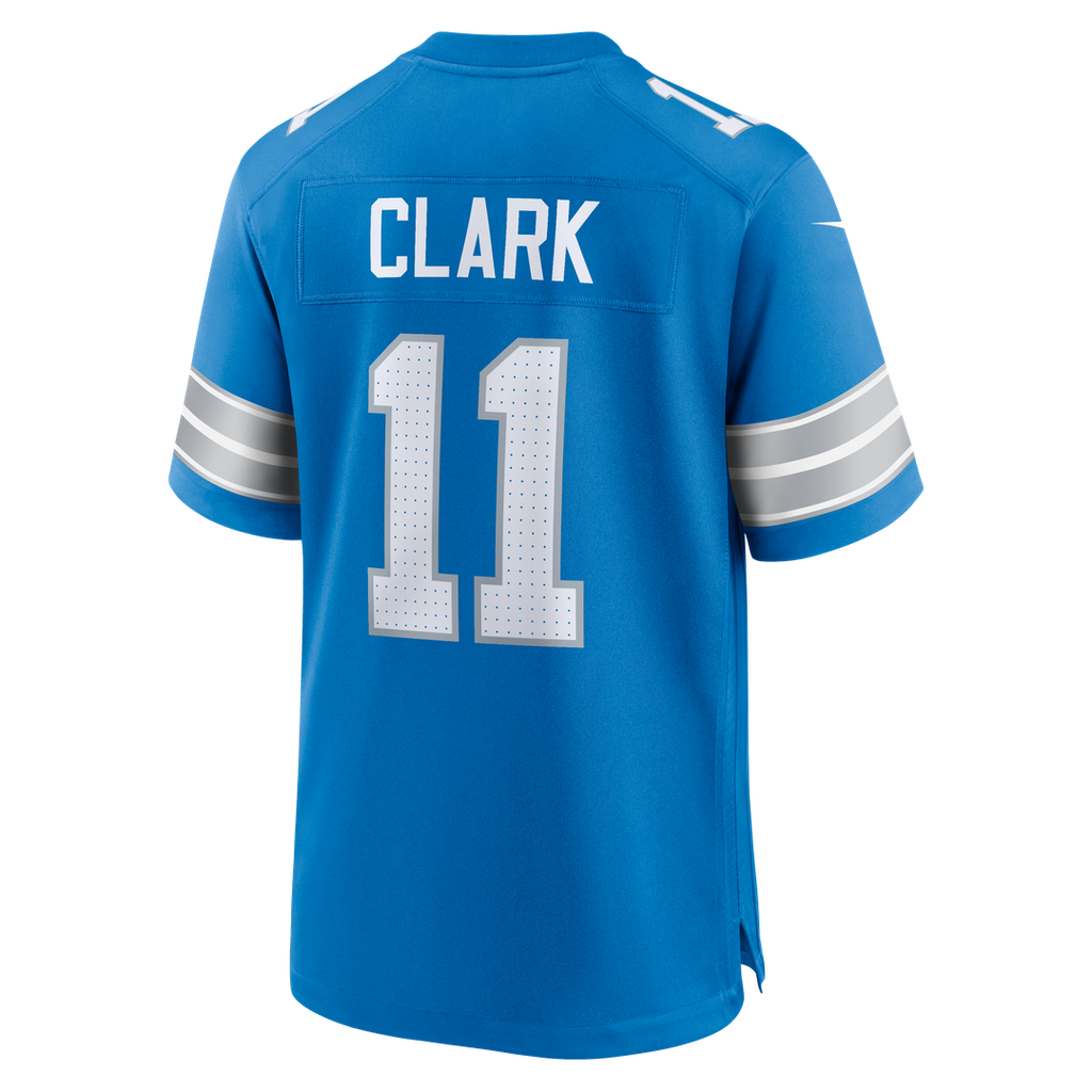 Detroit Lions Damone Clark Nike Blue Team Game Jersey