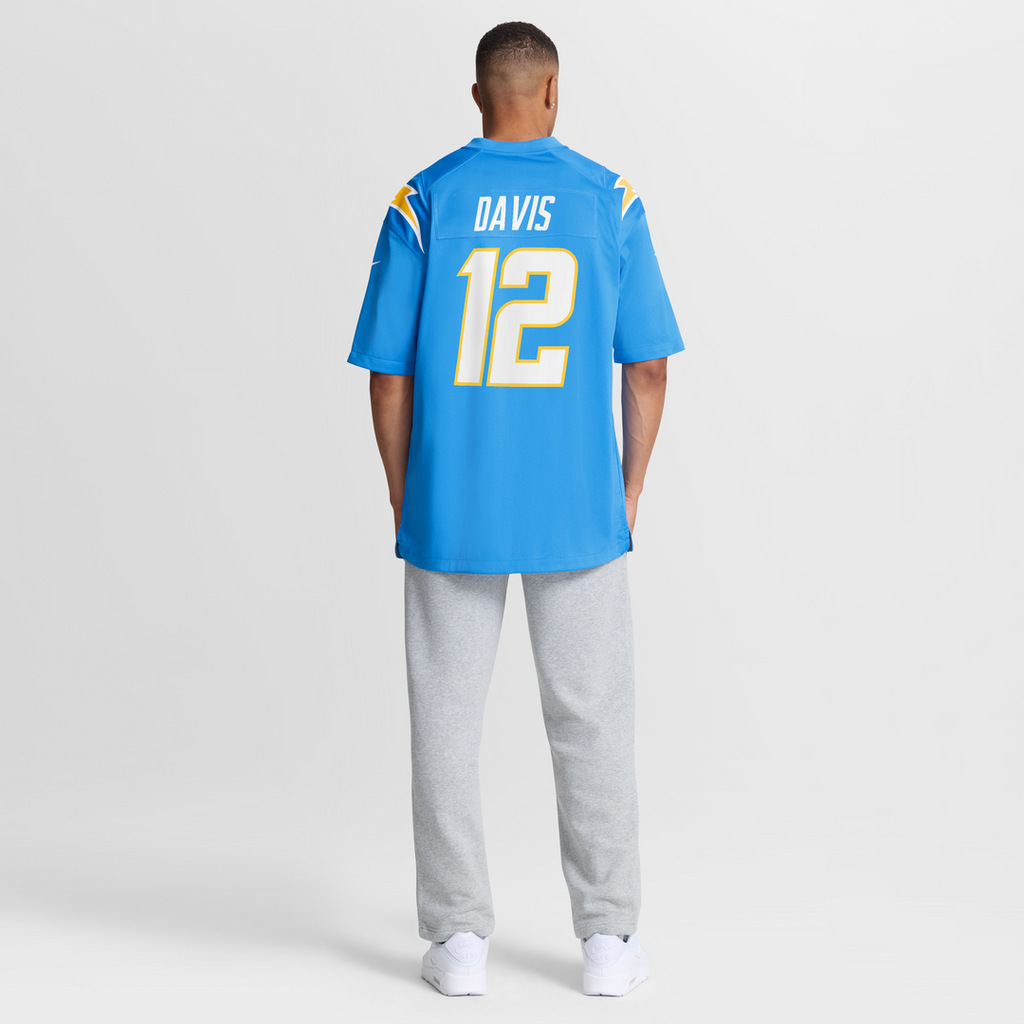 Los Angeles Chargers Derius Davis Nike Powder Blue Team Game Jersey