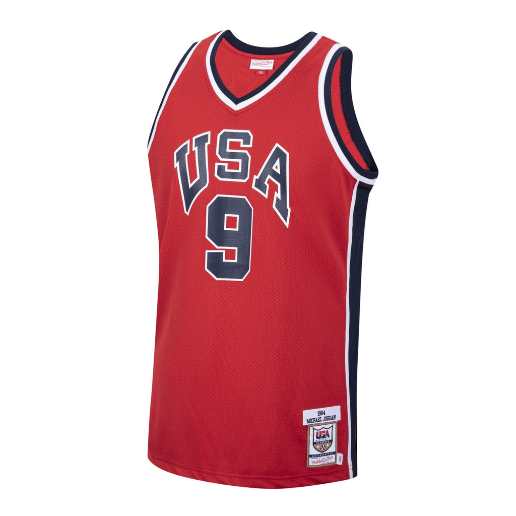 USA 1984 Michael Jordan USA Basketball Authentic Alternate Jersey By Mitchell & Ness - Red