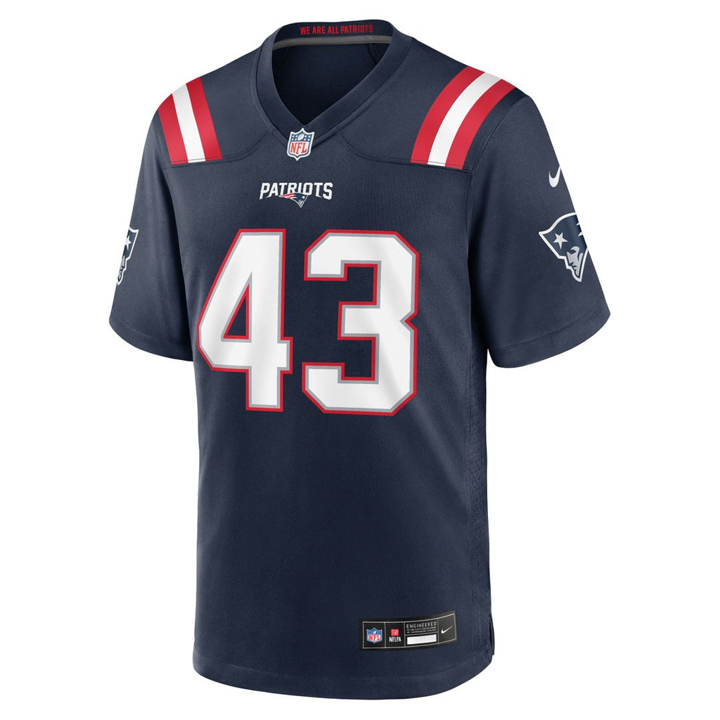 New England Patriots Bradyn Swinson Nike Navy Team Game Jersey
