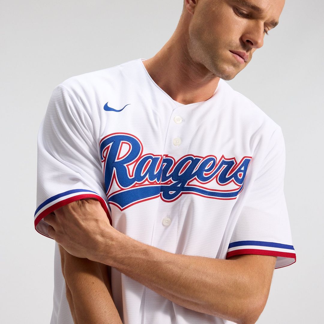 Texas Rangers Nike White Home Replica Team Jersey