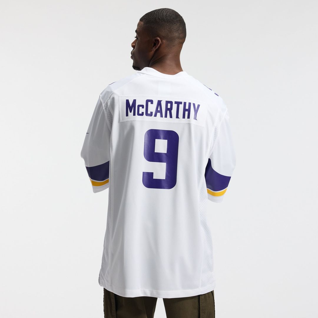 Minnesota Vikings J.J. McCarthy Nike White Game Jersey