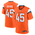 Denver Broncos Nate Adkins Nike Orange Team Game Jersey