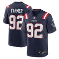 New England Patriots Joshua Farmer Nike Navy Team Game Jersey