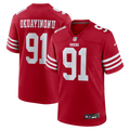 San Francisco 49ers Sam Okuayinonu Nike Scarlet Team Game Jersey