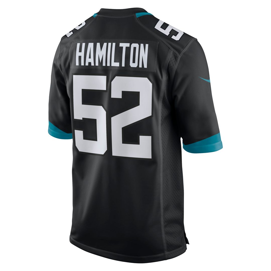 Jacksonville Jaguars DaVon Hamilton Nike Teal Game Jersey