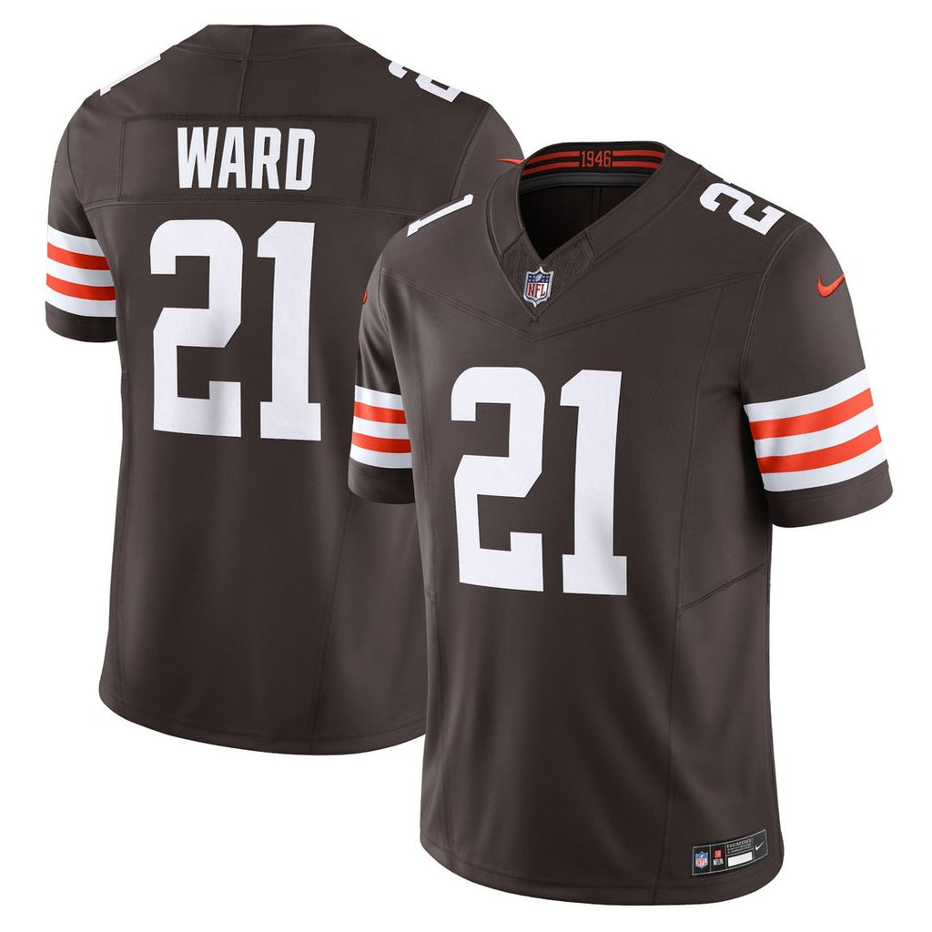 Cleveland Browns Denzel Ward Nike Brown Vapor F.U.S.E. Limited Jersey