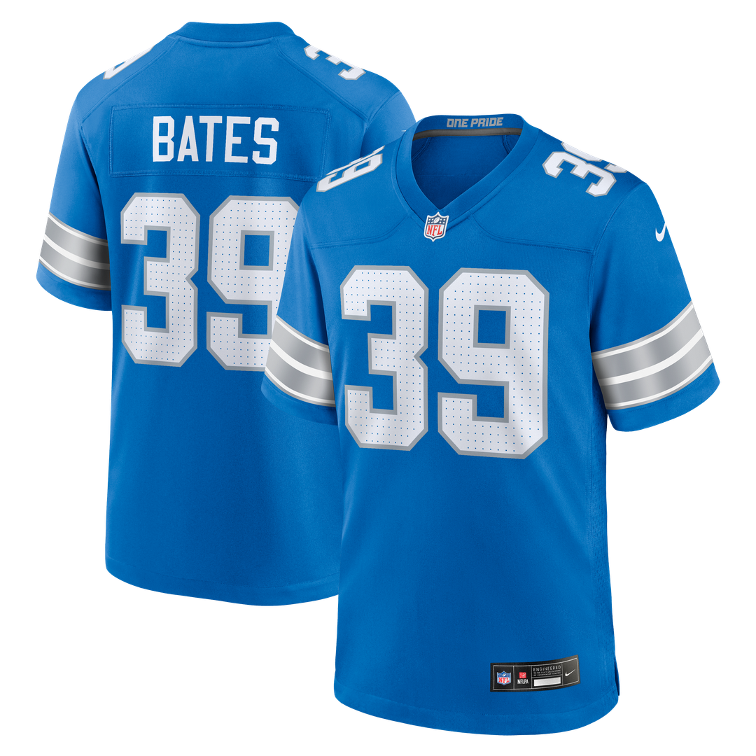 Detroit Lions Jake Bates Nike Blue Team Game Jersey
