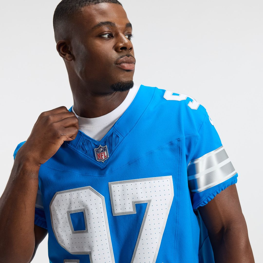 Detroit Lions Aidan Hutchinson Nike Blue Alternate Vapor F.U.S.E. Elite Jersey