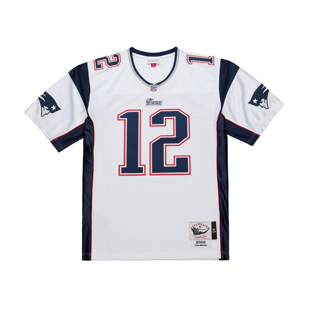 New England Patriots Tom Brady Mitchell & Ness Navy Super Bowl XXXVI Authentic Throwback Jersey