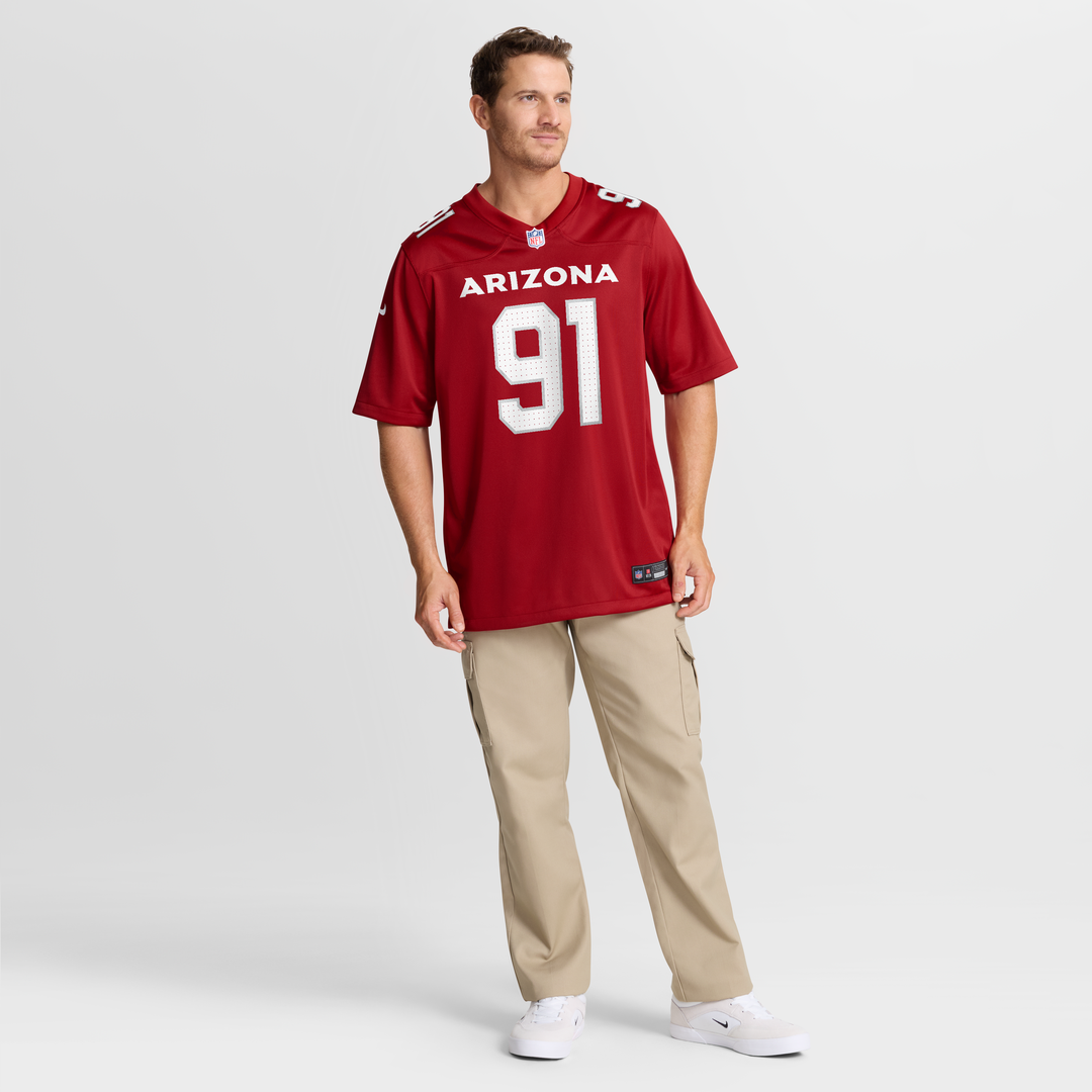 Arizona Cardinals L.J. Collier Nike Cardinal Team Game Jersey