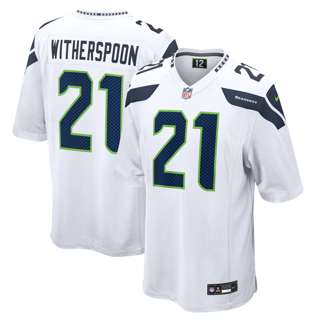 Seattle Seahawks Devon Witherspoon Nike White Game Jersey