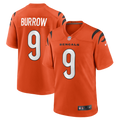 Cincinnati Bengals Joe Burrow Nike Orange Alternate Game Jersey