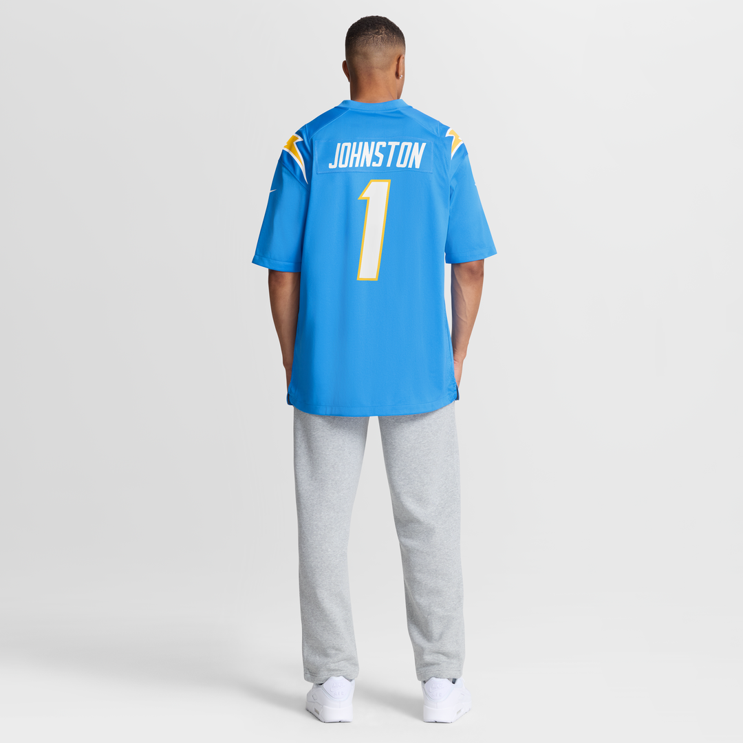 Los Angeles Chargers Quentin Johnston Nike Powder Blue Game Player Jersey