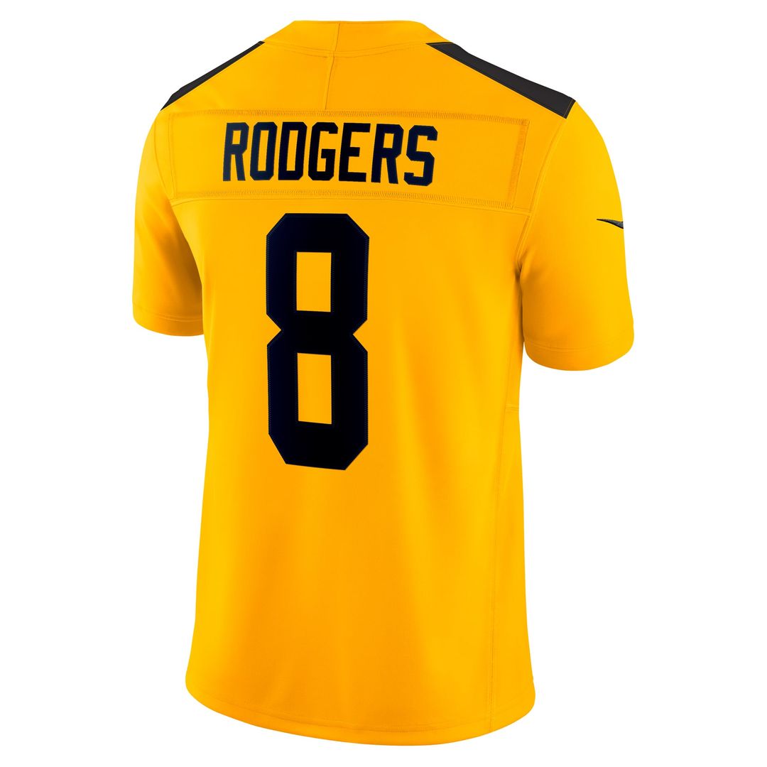 Pittsburgh Steelers Aaron Rodgers Nike Gold Alternate Vapor F.U.S.E. Limited Jersey