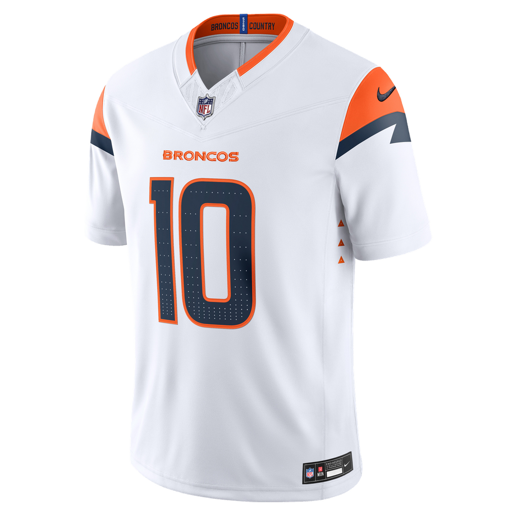 Denver Broncos Bo Nix Nike Orange Alternate Mile High Collection 1977 Throwback Vapor F.U.S.E. Stitched Limited Jersey