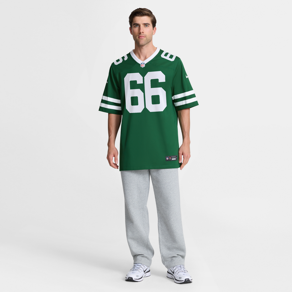 New York Jets Joe Tippmann Nike Legacy Green Team Game Jersey