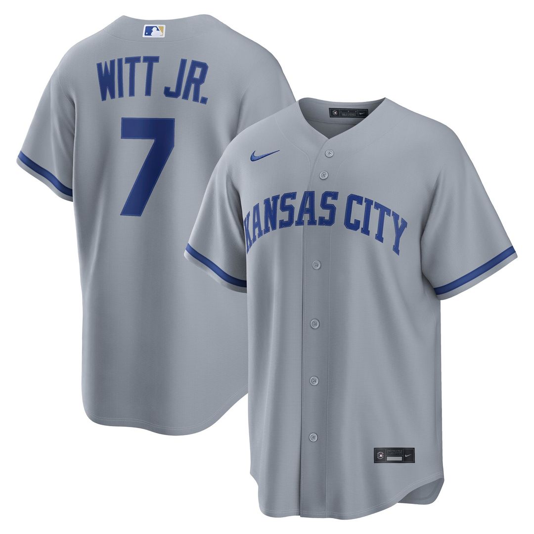 Kansas City Royals Bobby Witt Jr. Nike Royal Alternate Replica Jersey