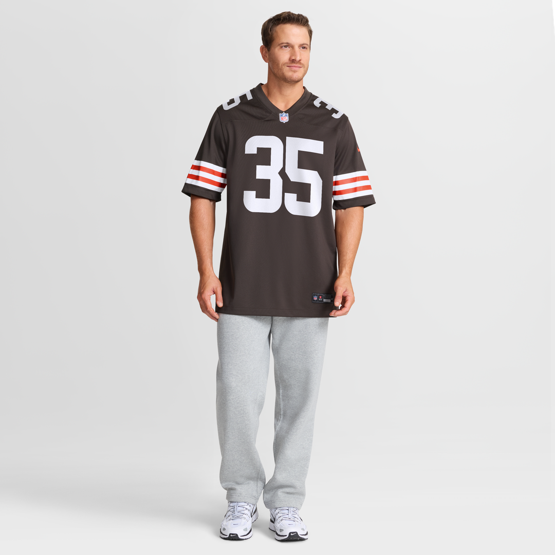 Cleveland Browns Raheim Sanders Nike Brown Team Game Jersey