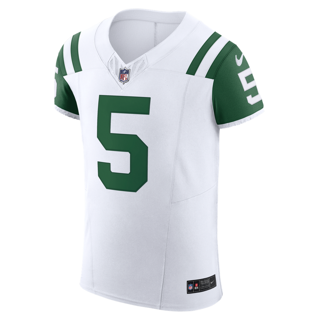 New York Jets Garrett Wilson Nike White Classic Alternate Vapor F.U.S.E. Elite Jersey