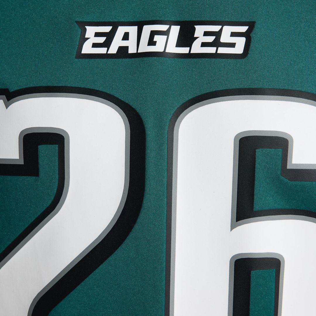 Philadelphia Eagles Saquon Barkley Nike White Game Jersey