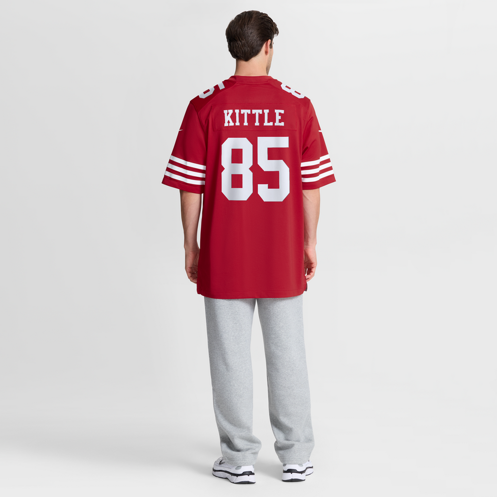 San Francisco 49ers George Kittle Nike White 80th Anniversary Game Jersey