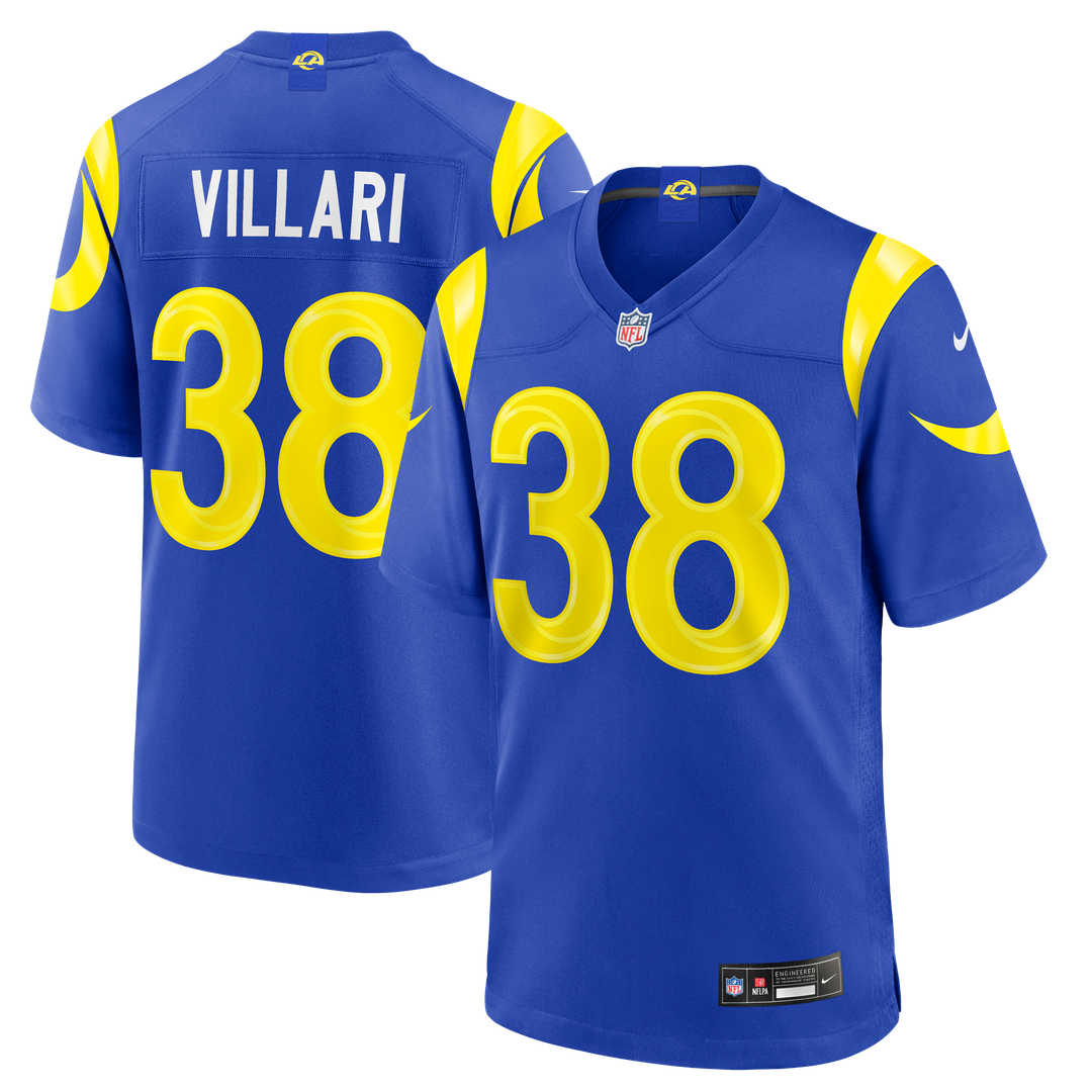 Los Angeles Rams Dan Villari Nike Royal Game Jersey