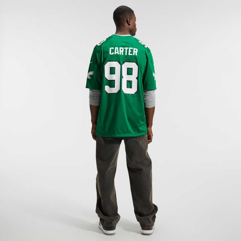 Philadelphia Eagles Jalen Carter Nike Midnight Green Team Game Jersey