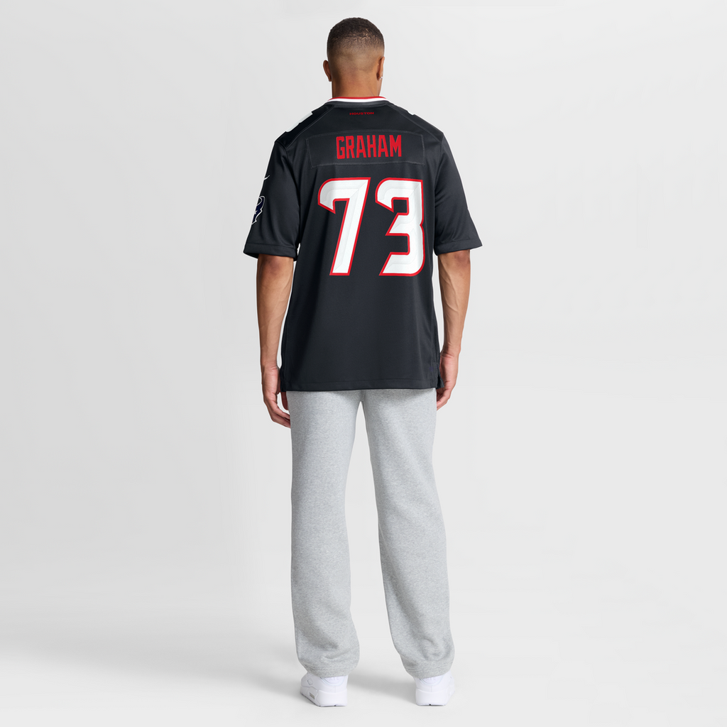 Houston Texans Derrick Graham Nike Navy Team Game Jersey