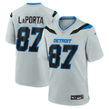 Detroit Lions Sam LaPorta Nike Silver 2026 Rivalries Collection Game Jersey