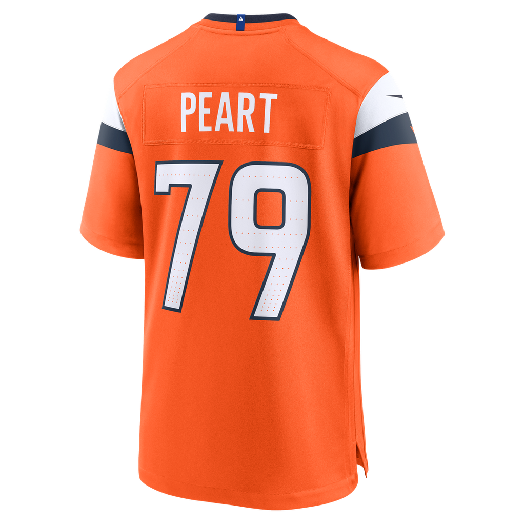 Denver Broncos Matt Peart Nike Orange Team Game Jersey