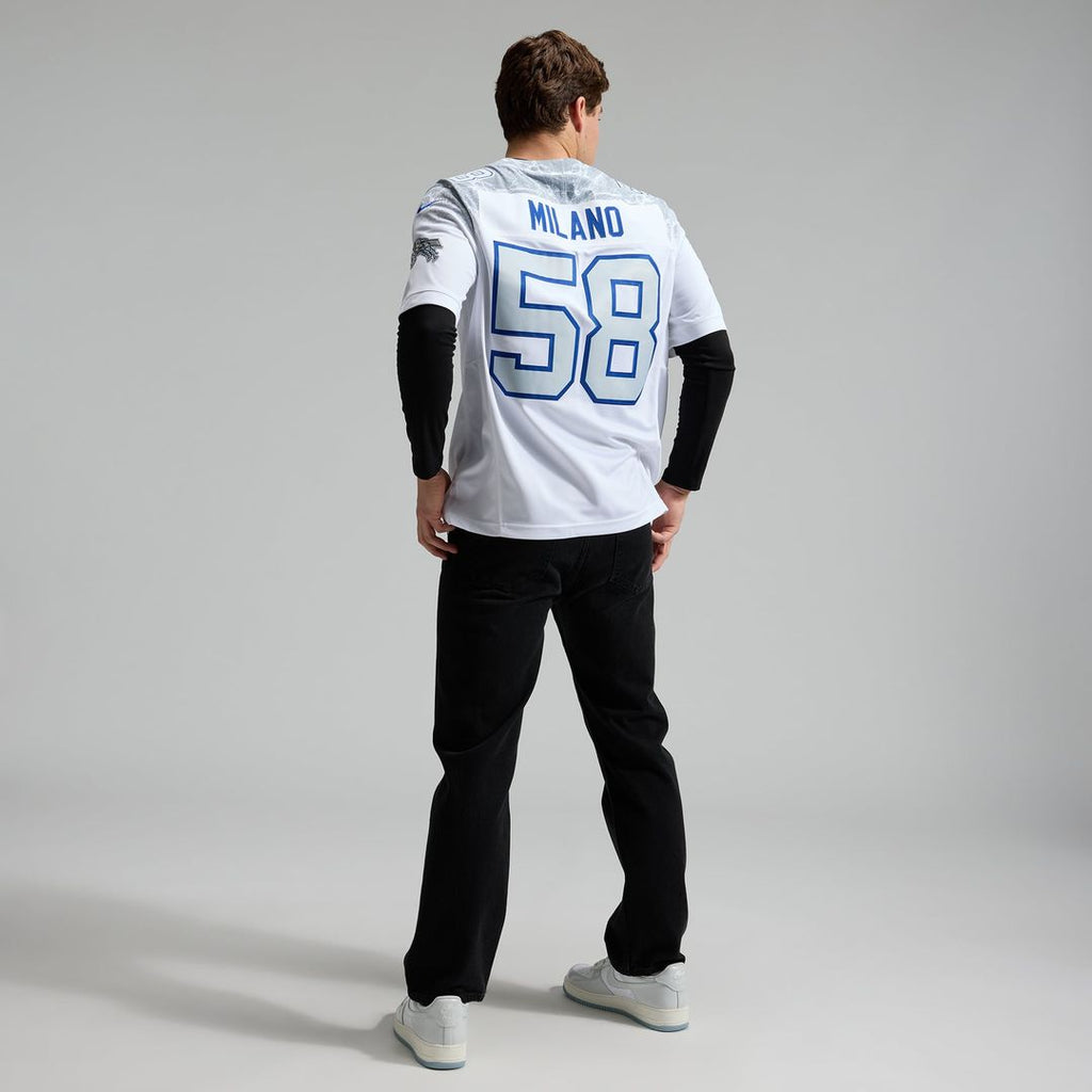 Buffalo Bills Matt Milano Nike White Rivalries Collection Stitched Limited Jersey