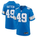 Detroit Lions Hogan Hatten Nike Blue Game Jersey
