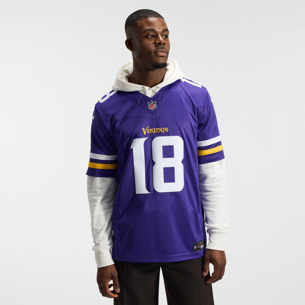 Minnesota Vikings Justin Jefferson Nike White Alternate Vapor F.U.S.E. Stitched Limited Jersey
