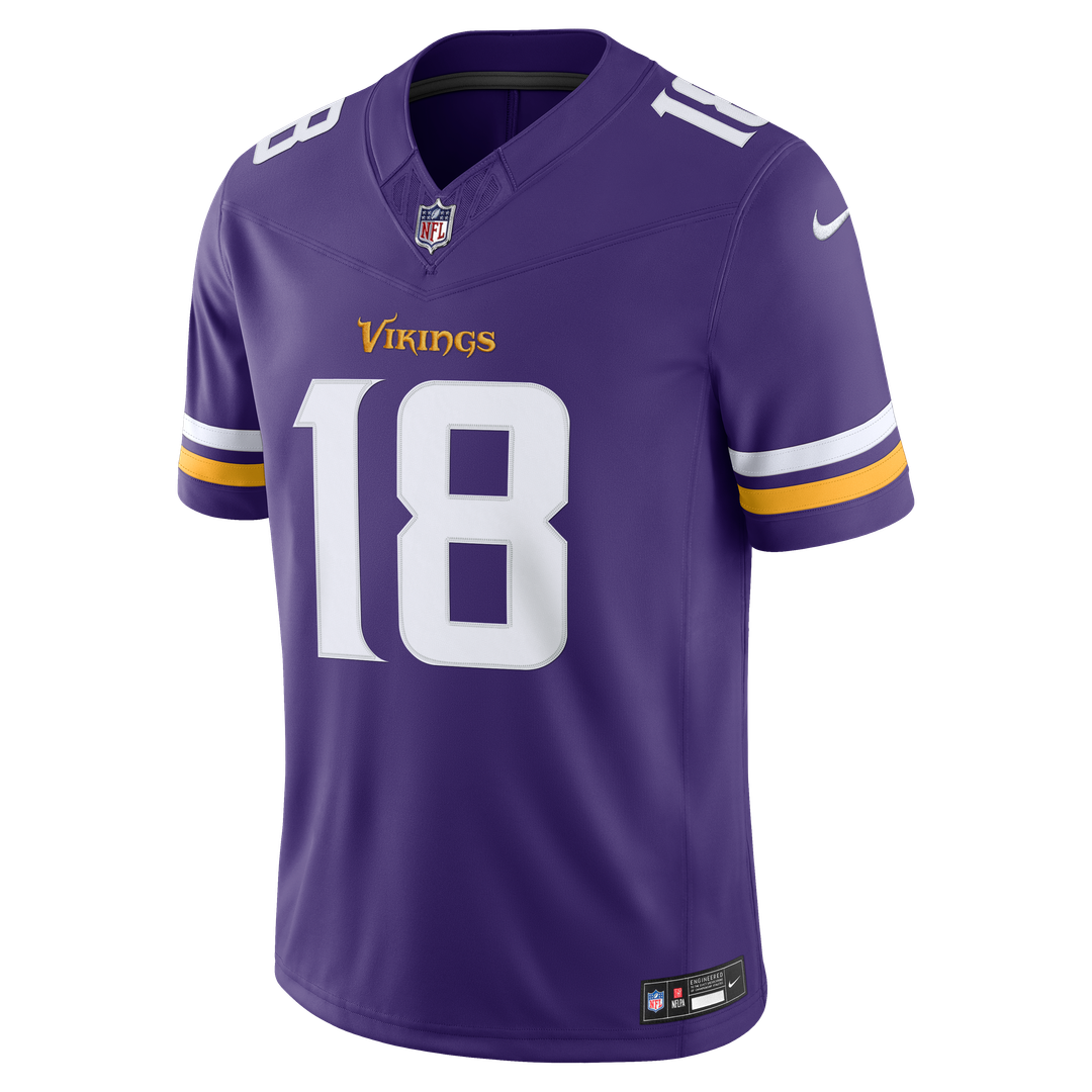 Minnesota Vikings Justin Jefferson Nike White Alternate Vapor F.U.S.E. Stitched Limited Jersey