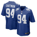 New York Giants Elijah Chatman Nike Royal Team Game Jersey