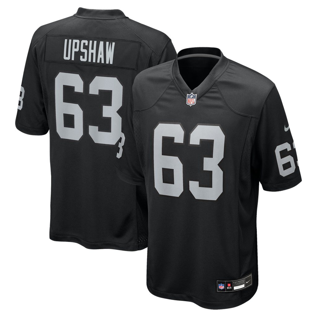 Las Vegas Raiders Gene Upshaw Nike Black Game Retired Player Jersey