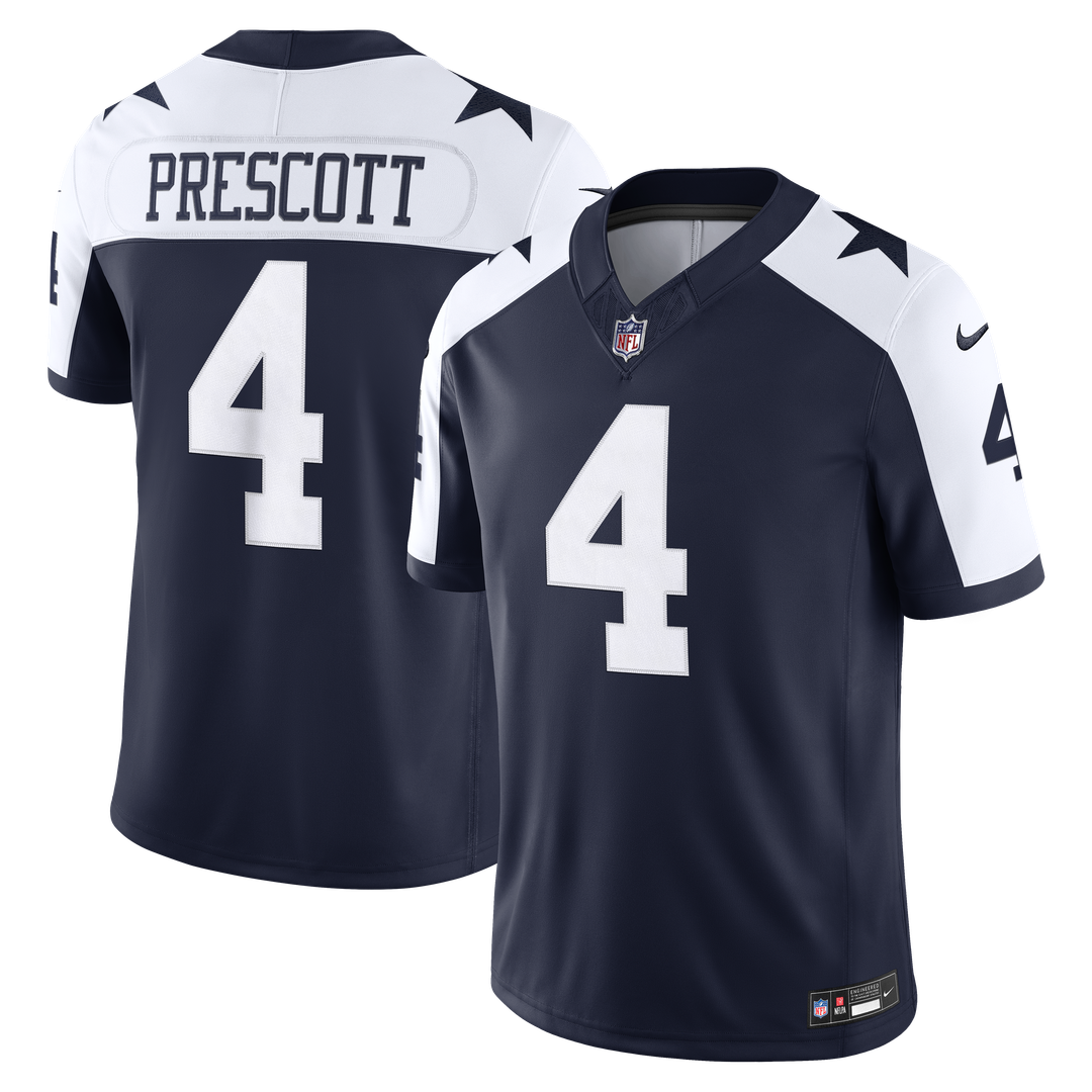 Dallas Cowboys Dak Prescott Nike White Vapor F.U.S.E. Stitched Limited Jersey