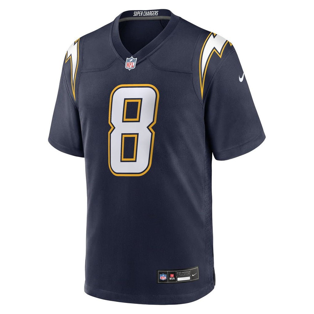 Los Angeles Chargers Omarion Hampton Nike Powder Blue Game Player Jersey