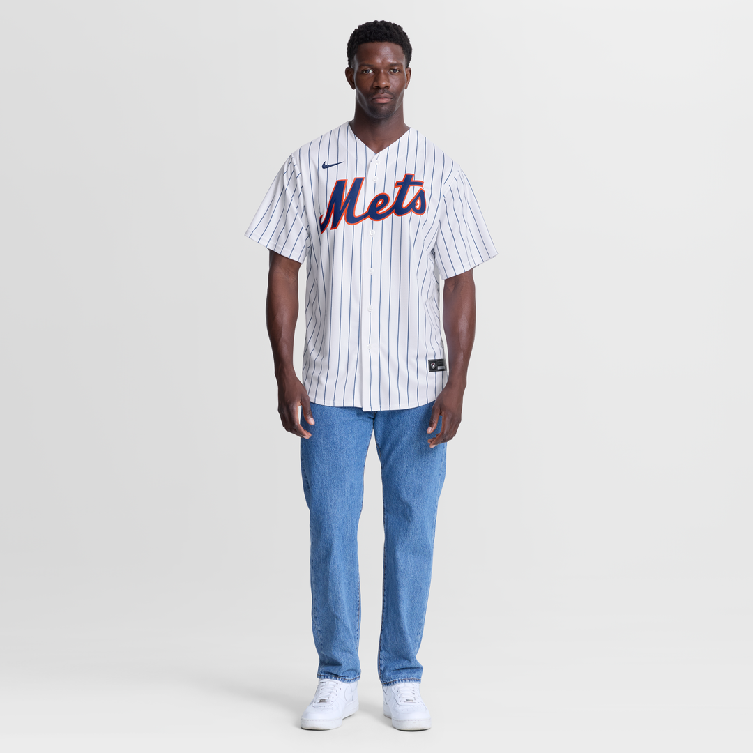 New York Mets AJ Ewing Nike White Home Replica Jersey